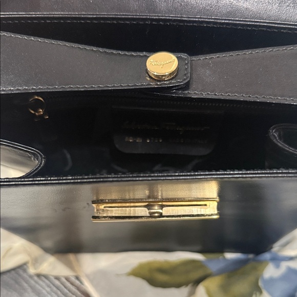 Salvatore Ferragamo Calfskin Gancini Top Handle Bag - Picture 12 of 14